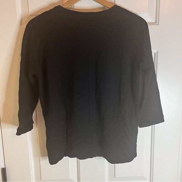 Madewell Tweed Wool Panel Blend Sweater, Size XS. 3/4 Sleeve Career Wear - Picture 6 of 7
